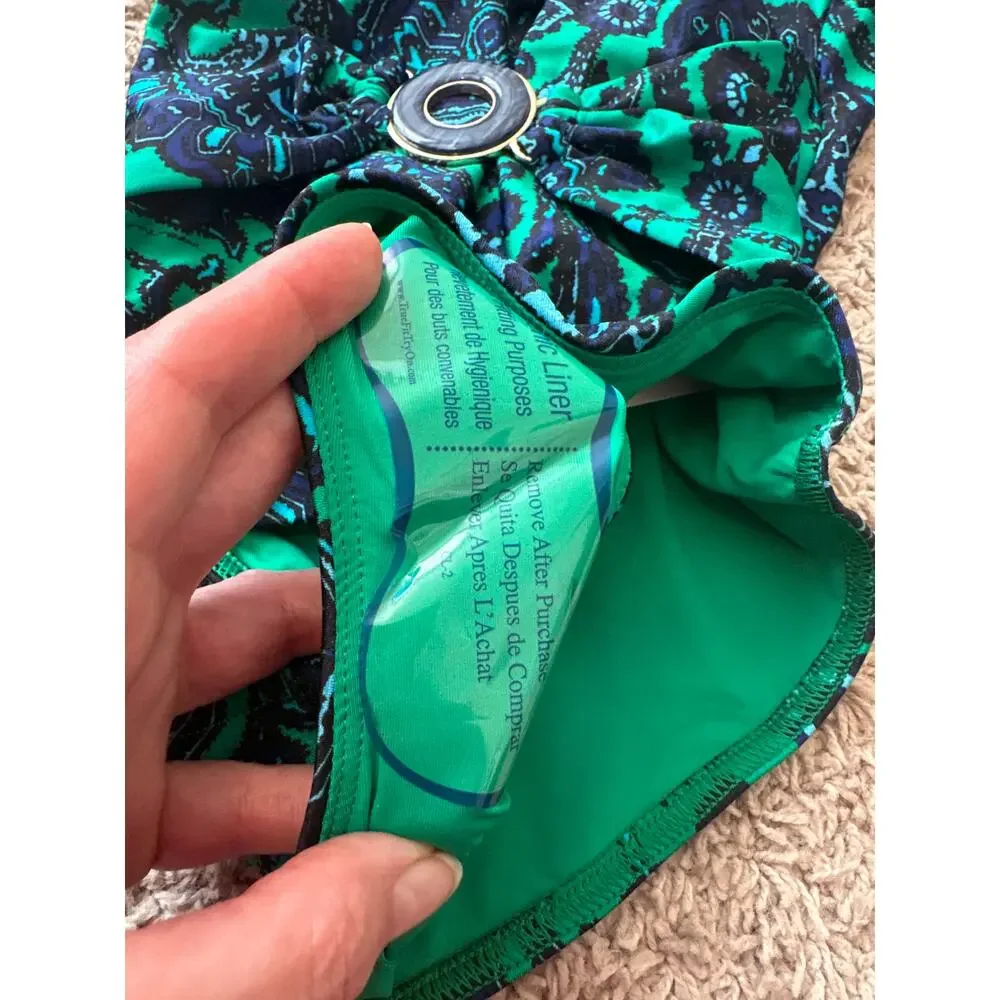 Zimmermann Tiggy Plunge Circle Link One-Piece Swimsuit NWT Size 4